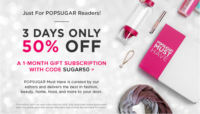 New POPSUGAR Coupon - 50% Off 1-Month Gift