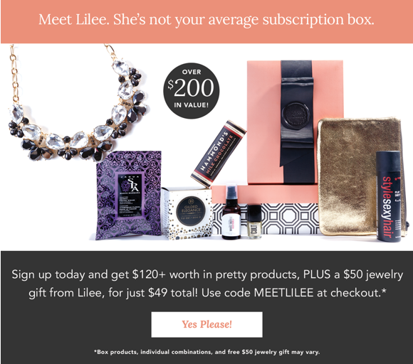 New Subscription Box & Coupon: Lilee Box!