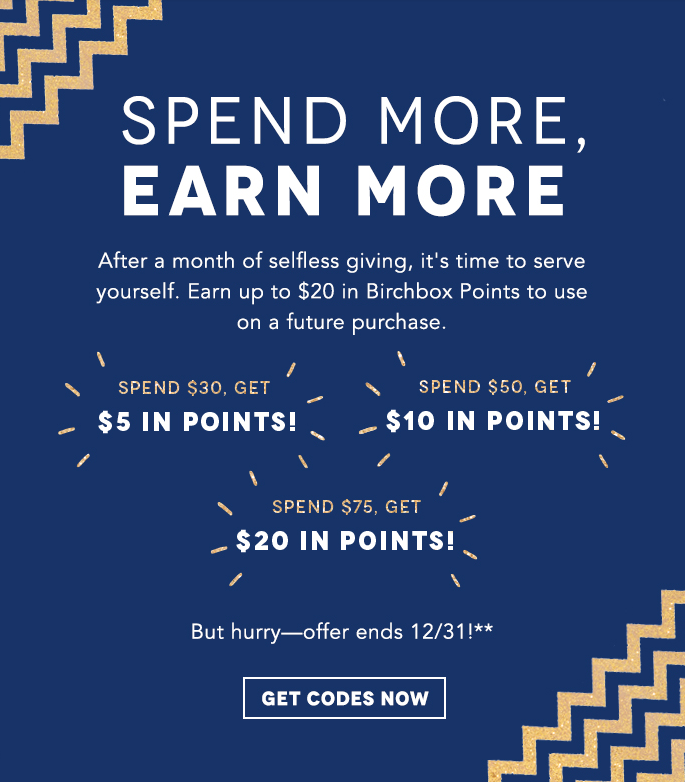 Birchbox Points Offer