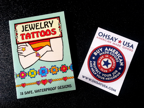 American Mystery Box Subscription Box Review - Nov 2014 Jewelry tattoos