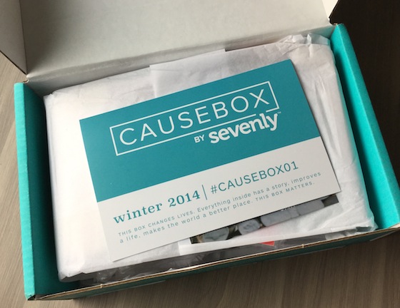 Cause Box Subscription Box Review - Winter 2014 #CAUSEBOX01 First Look