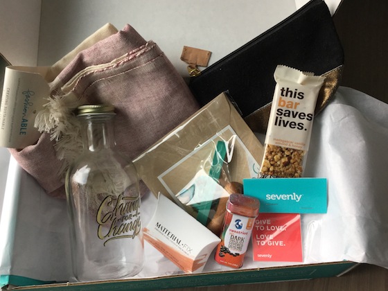 Cause Box Subscription Box Review - Winter 2014 #CAUSEBOX01 Items