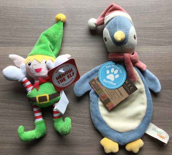 BarkBox Subscription Box Review & Coupon – Dec 2014 Elf