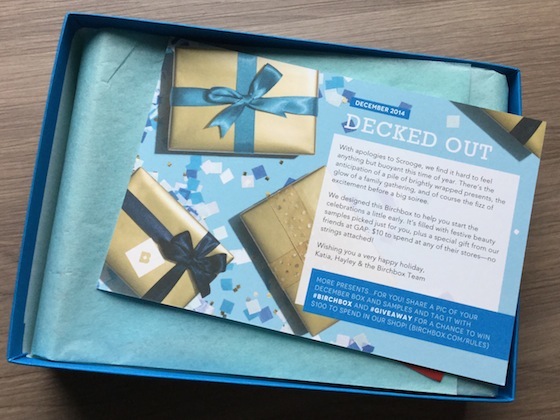 Birchbox Review – December 2014 First Look