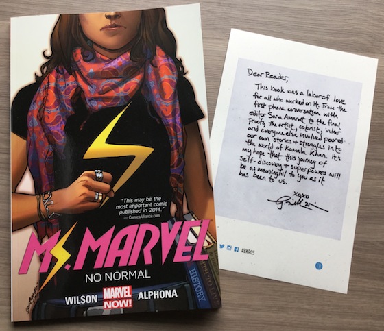 Book Riot Quarterly Subscription Box Review #BKR05 Ms Marvel