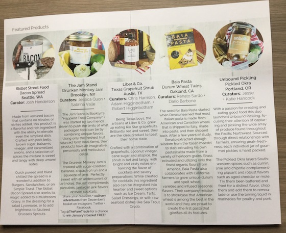 The Fare Trade Food Subscription Box Review – December 2014 Info