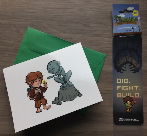 Geek Fuel Subscription Box Review - December 2014 Card