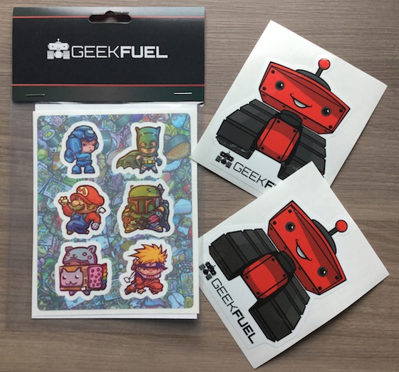 Geek Fuel Subscription Box Review - December 2014 Sticker