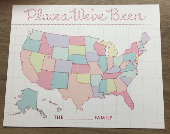 A Beautiful Mess Happy Mail Subscription Review – Dec 2014 Map
