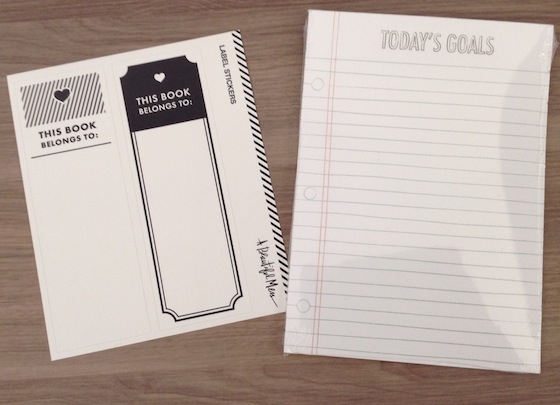 A Beautiful Mess Happy Mail Subscription Review - Nov 2014 Goals