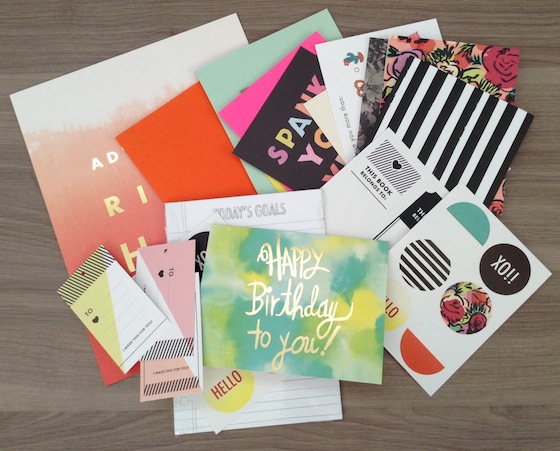 A Beautiful Mess Happy Mail Subscription Review - Nov 2014 Items
