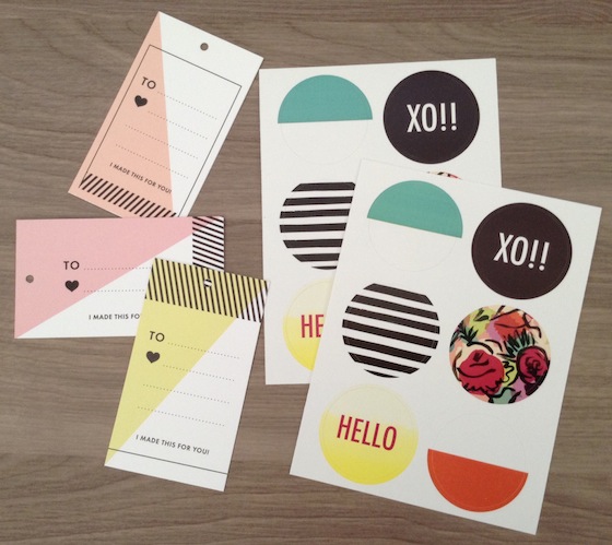 A Beautiful Mess Happy Mail Subscription Review - Nov 2014 Stickers