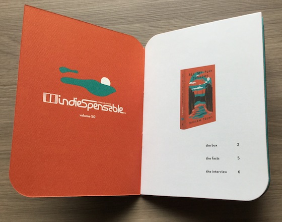 Powell's Books Indiespensible Subscription Box Review - Vol. 50 Info