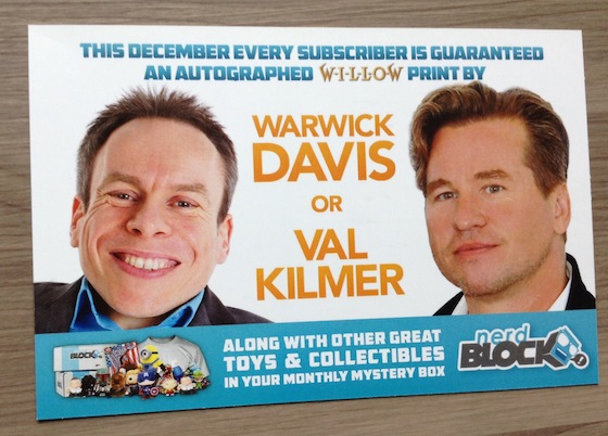 Nerd Block Subscription Box Review – November 2014 Val
