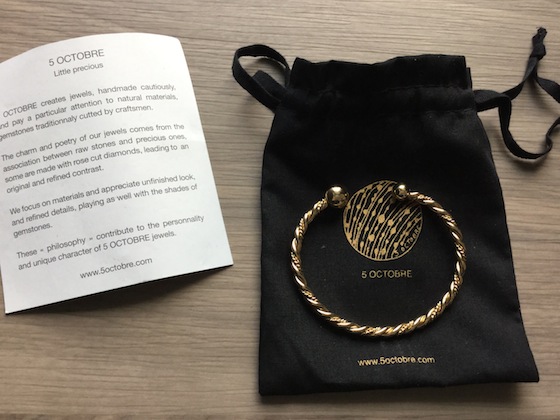 Oui Please Subscription Box Review - December 2014 Bracelet