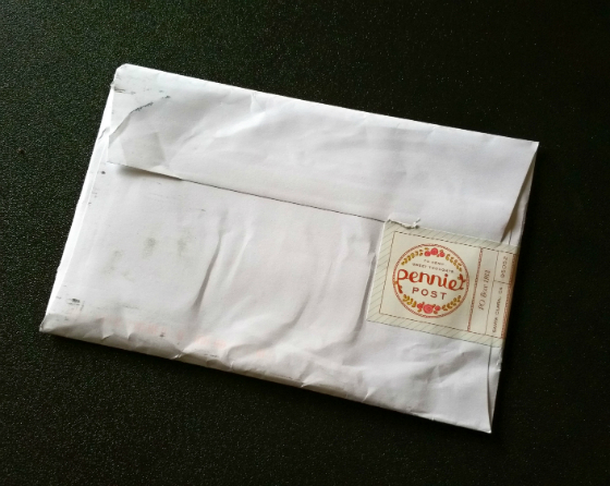 Pennie Post Subscription Review – December 2014 Envelope