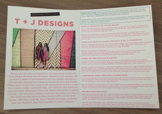 Social Bliss The Style Box Subscription Review – Nov 2014 Info