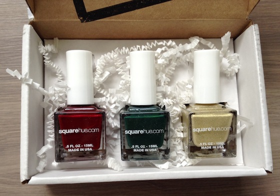 Square Hue Nail Polish Subscription Box Review – Dec 2014 Colors