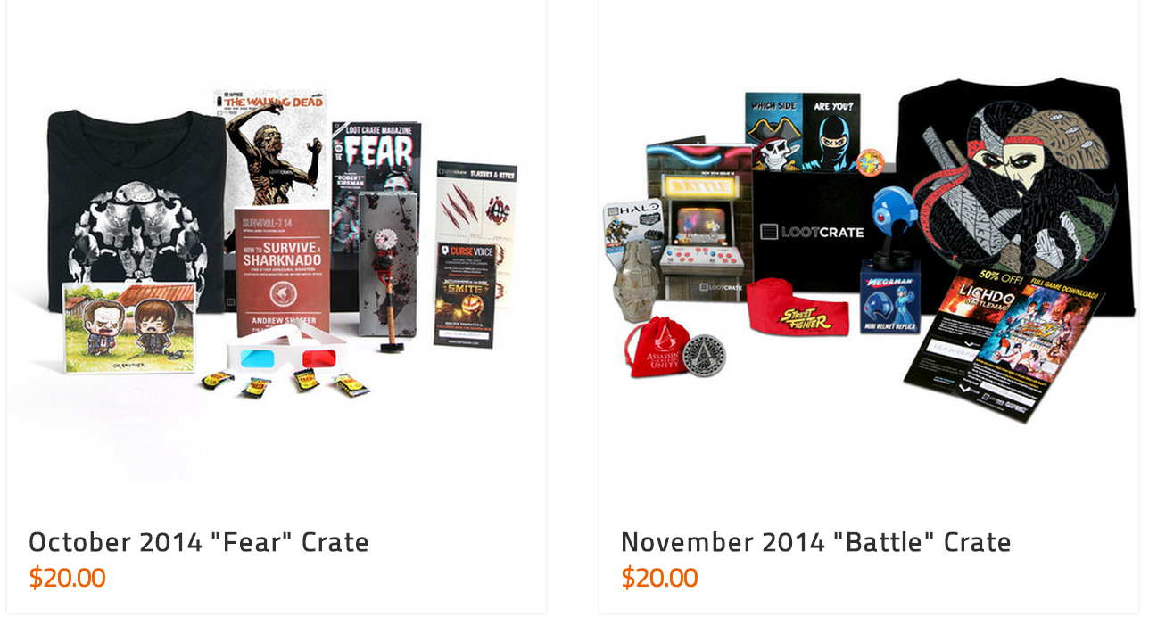 October + November Loot Crates Available Now! Items