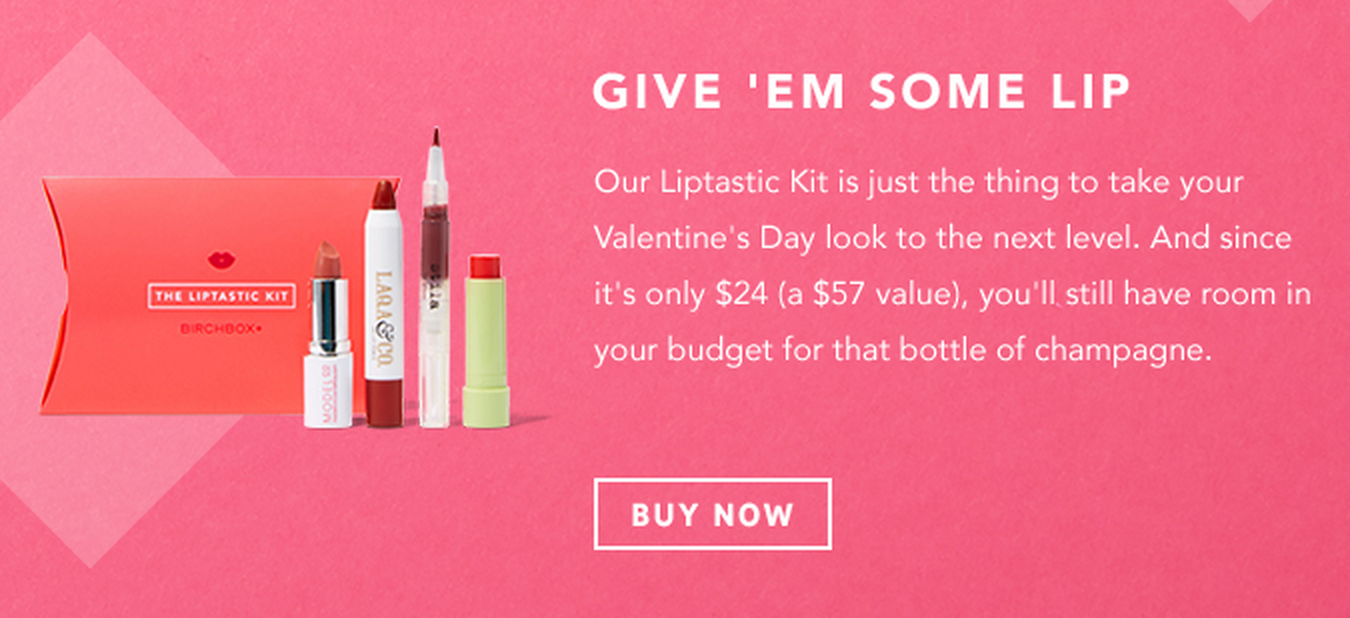 New Birchbox Valentine's Day Offers! Lip