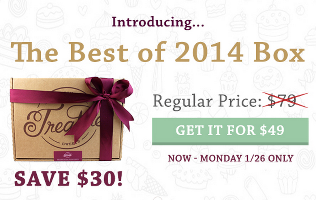 Treatsie Best of 2014 Chocolate Box Sale