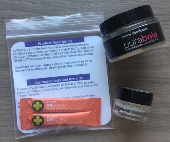 Bare Bliss Box Subscription Review – December 2014 Toothpaste