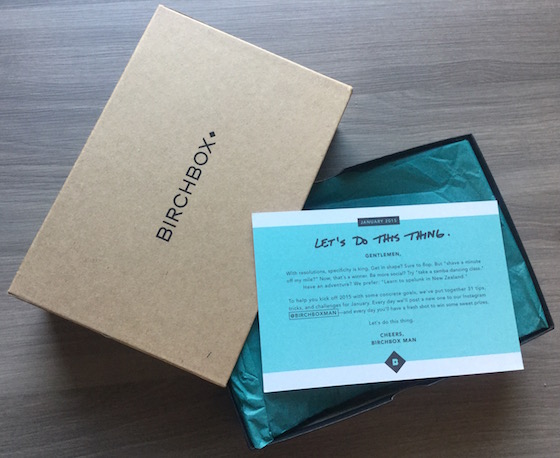 Birchbox Man Subscription Box Review – January 2015 Box