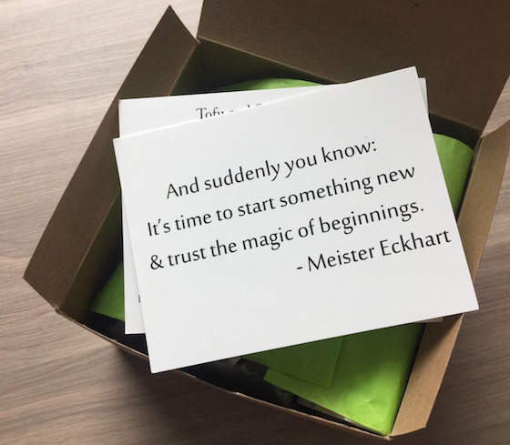 BuddhiBox Subscription Box Review – January 2015 Quote