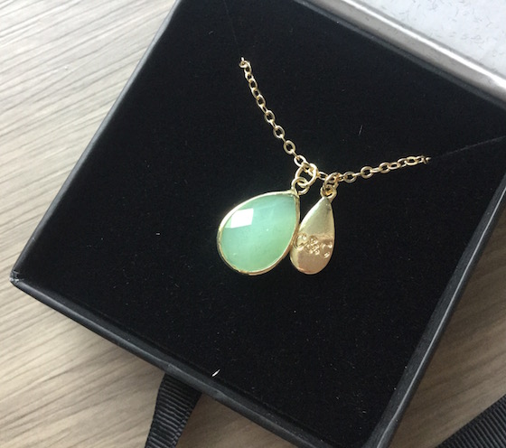 Cate & Chloe Subscription Box Review – January 2015 Green Necklace
