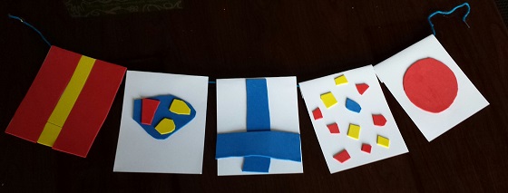 Green Kid Crafts Subscription Box Review - December 2014 Flags