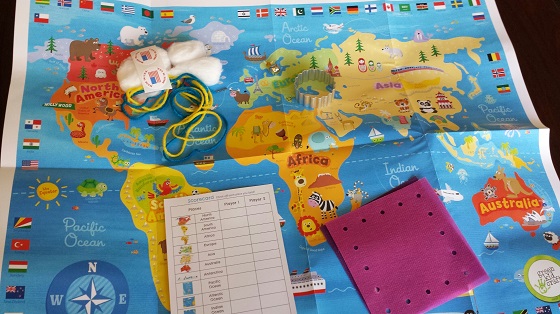 Green Kid Crafts Subscription Box Review - December 2014 Supplies Game