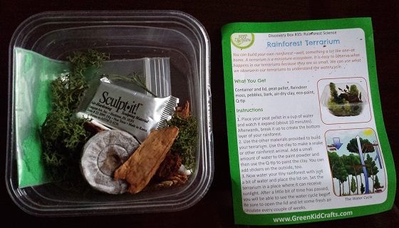 Green Kid Crafts Subscription Box Review – January 2015 Terrarium Supplies