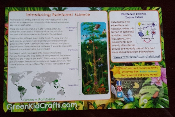 Green Kid Crafts Subscription Box Review – January 2015 Theme Reverse