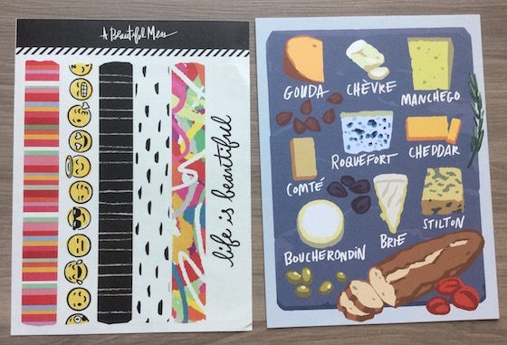 A Beautiful Mess Happy Mail Subscription Review – Jan 2015 Stickers