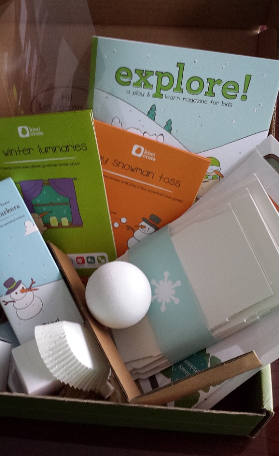 Kiwi Crate Subscription Box Review & Coupon - December 2014 Inside