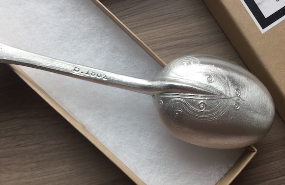 Little Lace Box Subscription Review – January 2015 Back of Spoon