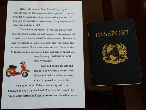 Little Passports Subscription Box Review - December 2014 Letter passport