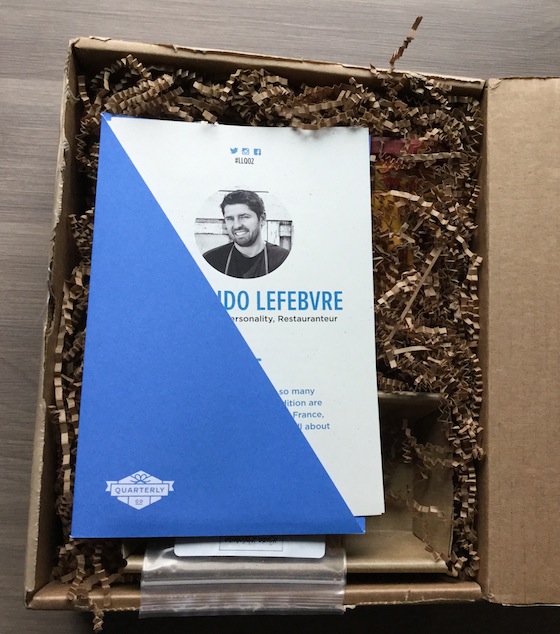 Chef Ludo Lefebvre Quarterly Subscription Box Review #LLQ02 Box