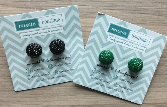 Moxie Box Subscription Box Review - December 2014 Earrings