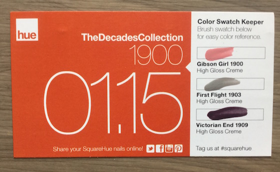 Square Hue Nail Polish Subscription Box Review – Jan 2015 Swatch