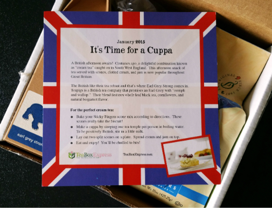 Tea Box Express Subscription Box Review – January 2015 Info