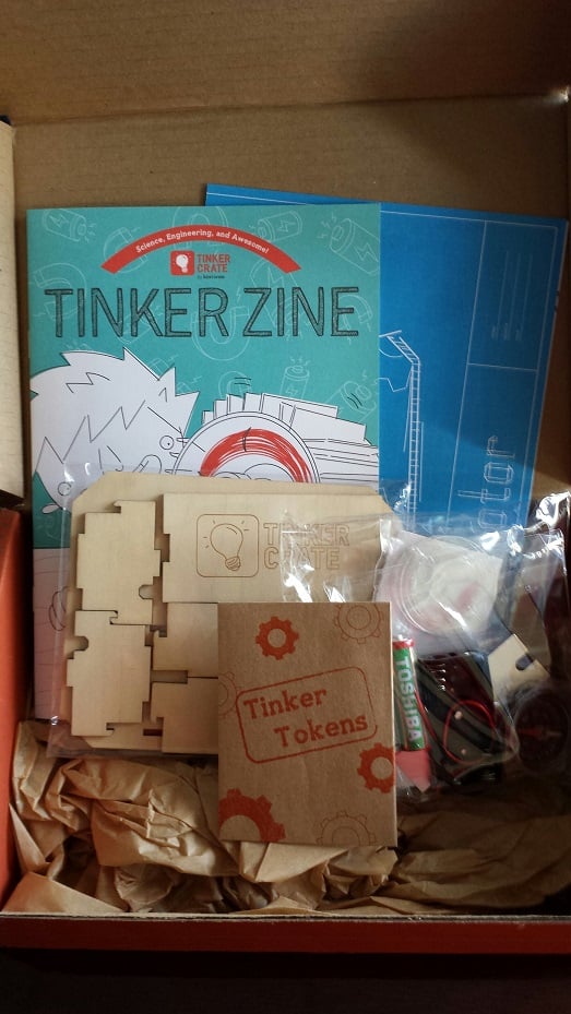 Tinker Crate Subscription Box Review - November 2014 Inside