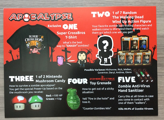 1UP Box Subscription Box Review - February 2015 Info