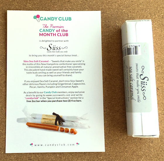 Candy Club Subscription Box Review – February 2015 Caramel