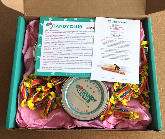 Candy Club Subscription Box Review – February 2015 Inside