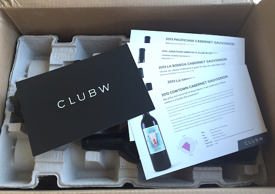 Club W Wine Subscription Review & 50% Off Coupon Inside Box
