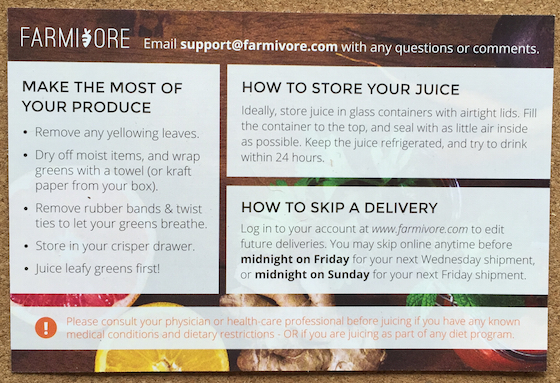 Farmivore Subscription Box Review + Coupon - February 2015 Card 2