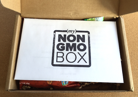 My Non-GMO Box Subscription Box Review - February 2015 Inside