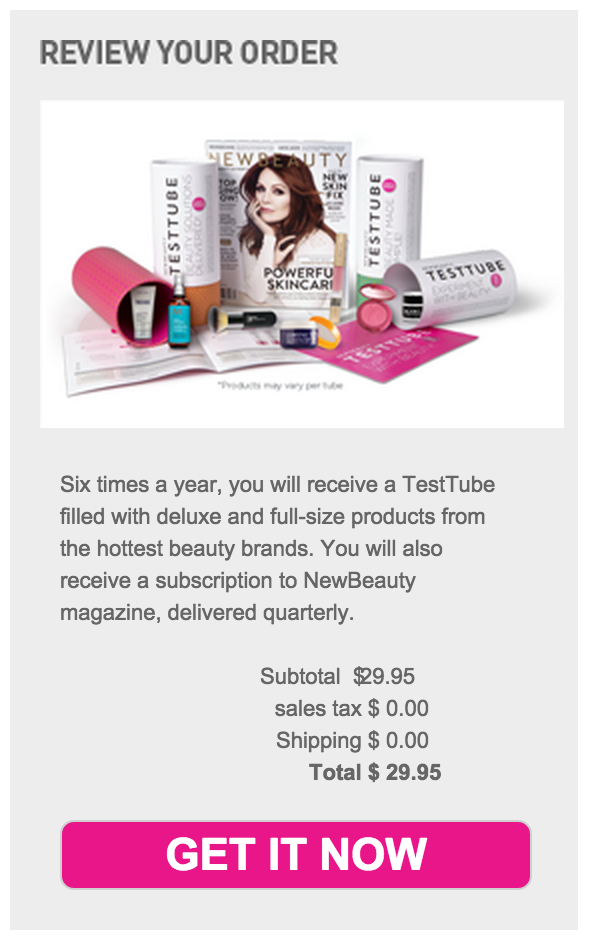New Beauty Test Tube