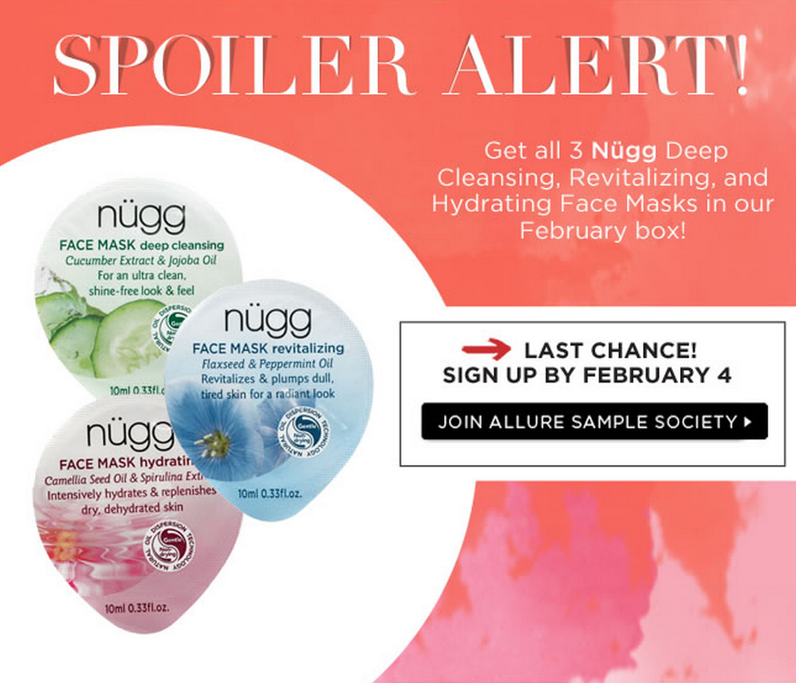 Sample Society February 2015 Spoiler & Coupon Nugg